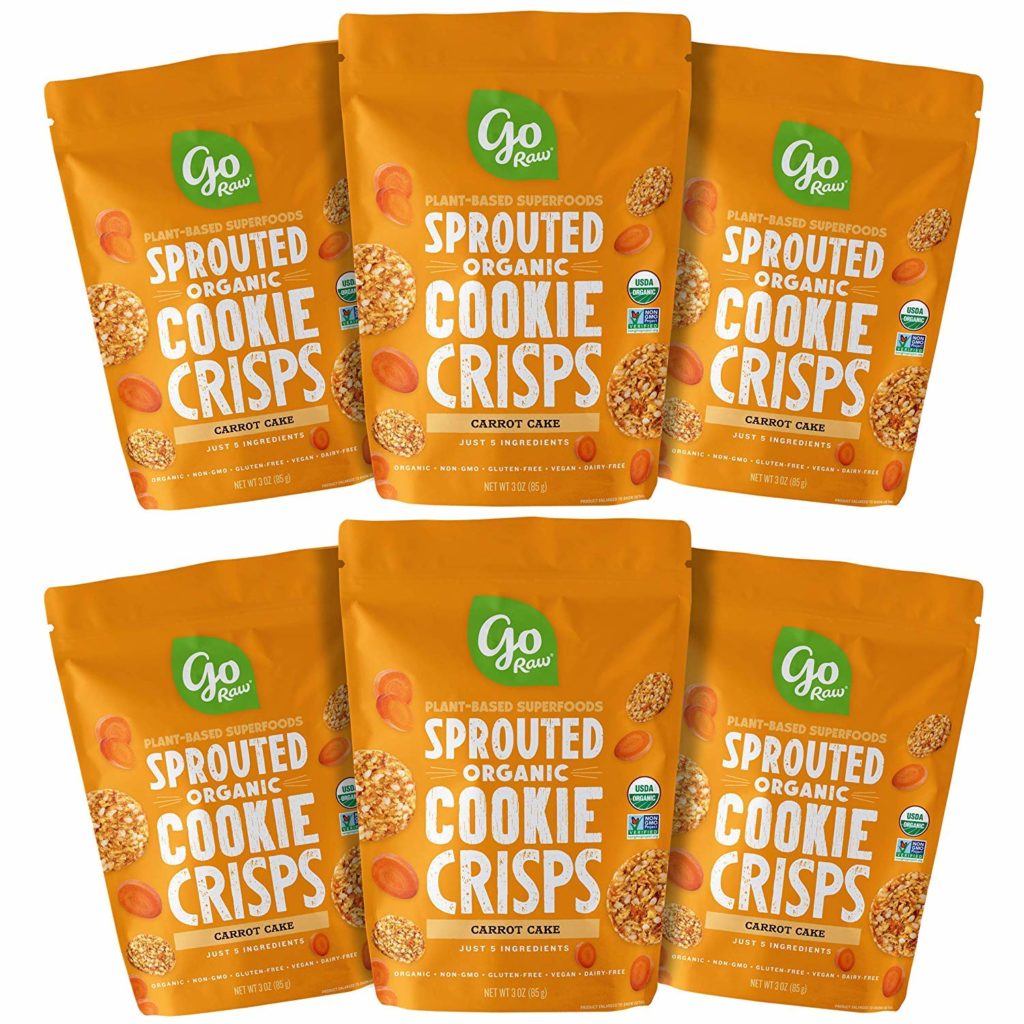 go raw sprouted organic cookie crisps healthy snacks