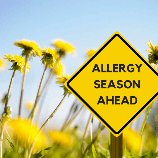 Allergy season is ahead, it's coming