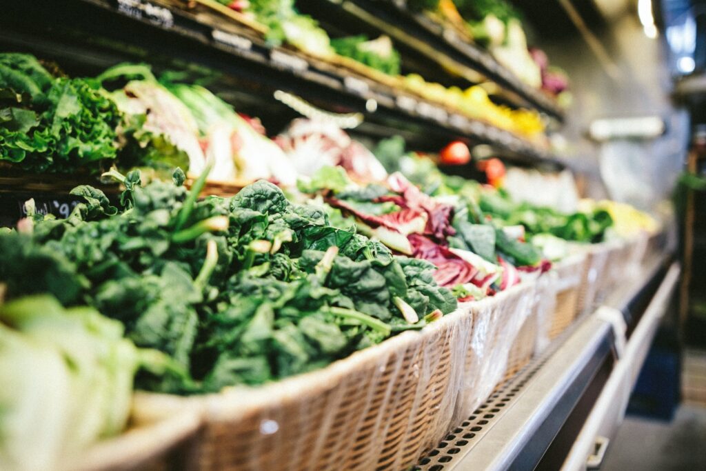 Nutrition for Healthy Living, vegetable isle in market