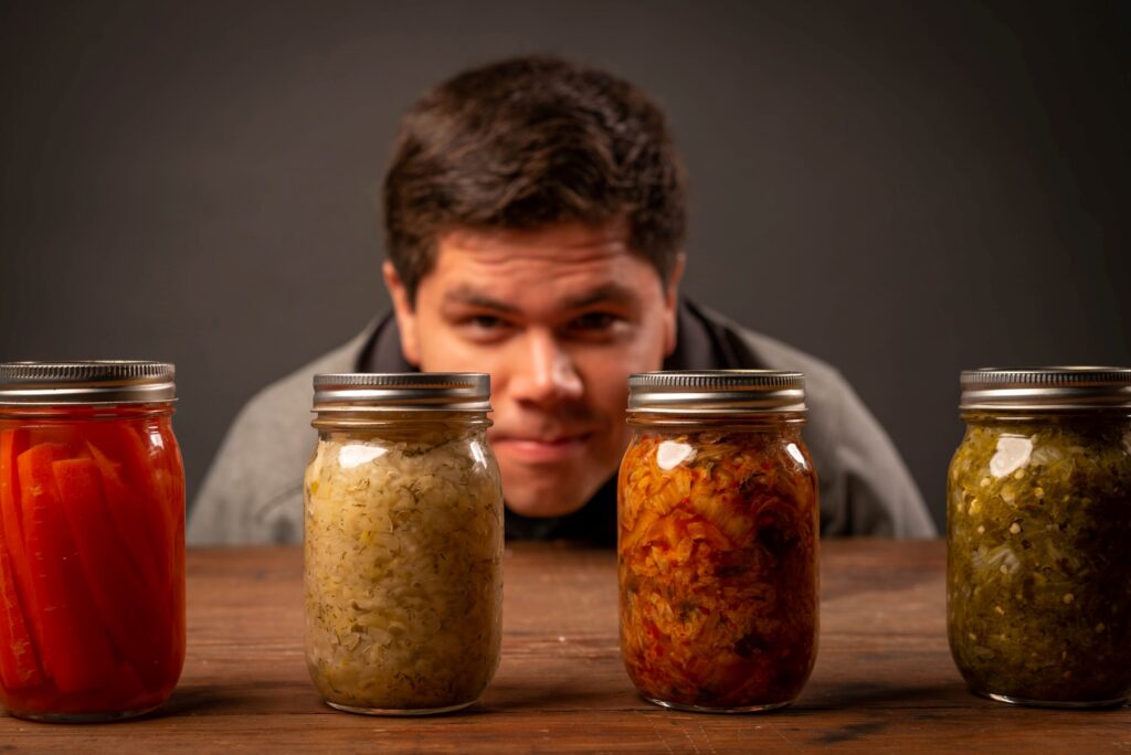 Nutrition for Healthy Living, eating protein, jars glass