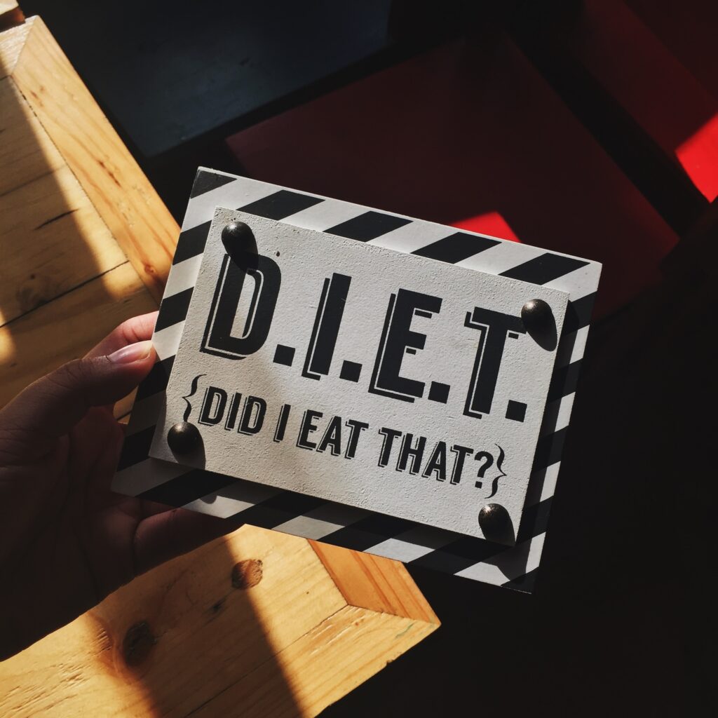 Making a diet plan is hard. D.I.E.T {Did I Eat That?}
