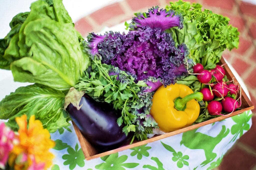 Prevention Through Nutrition Education, vegetables fresh