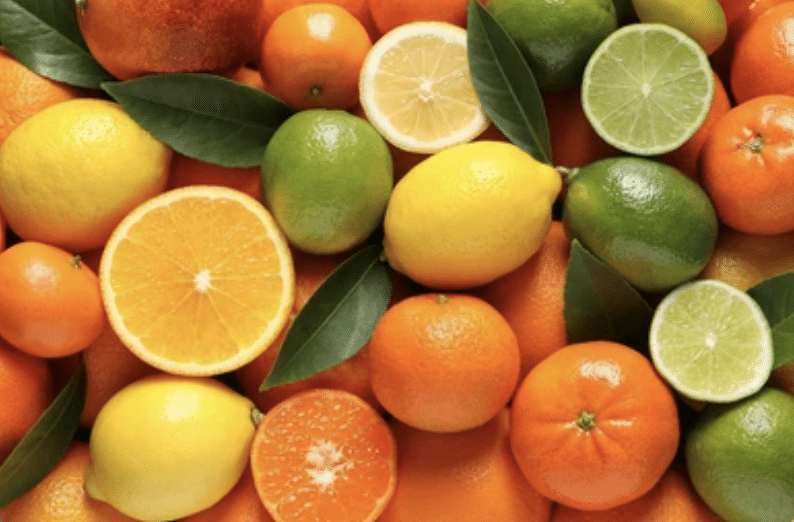 Citrus fruits containing Vitamin C for respiratory health